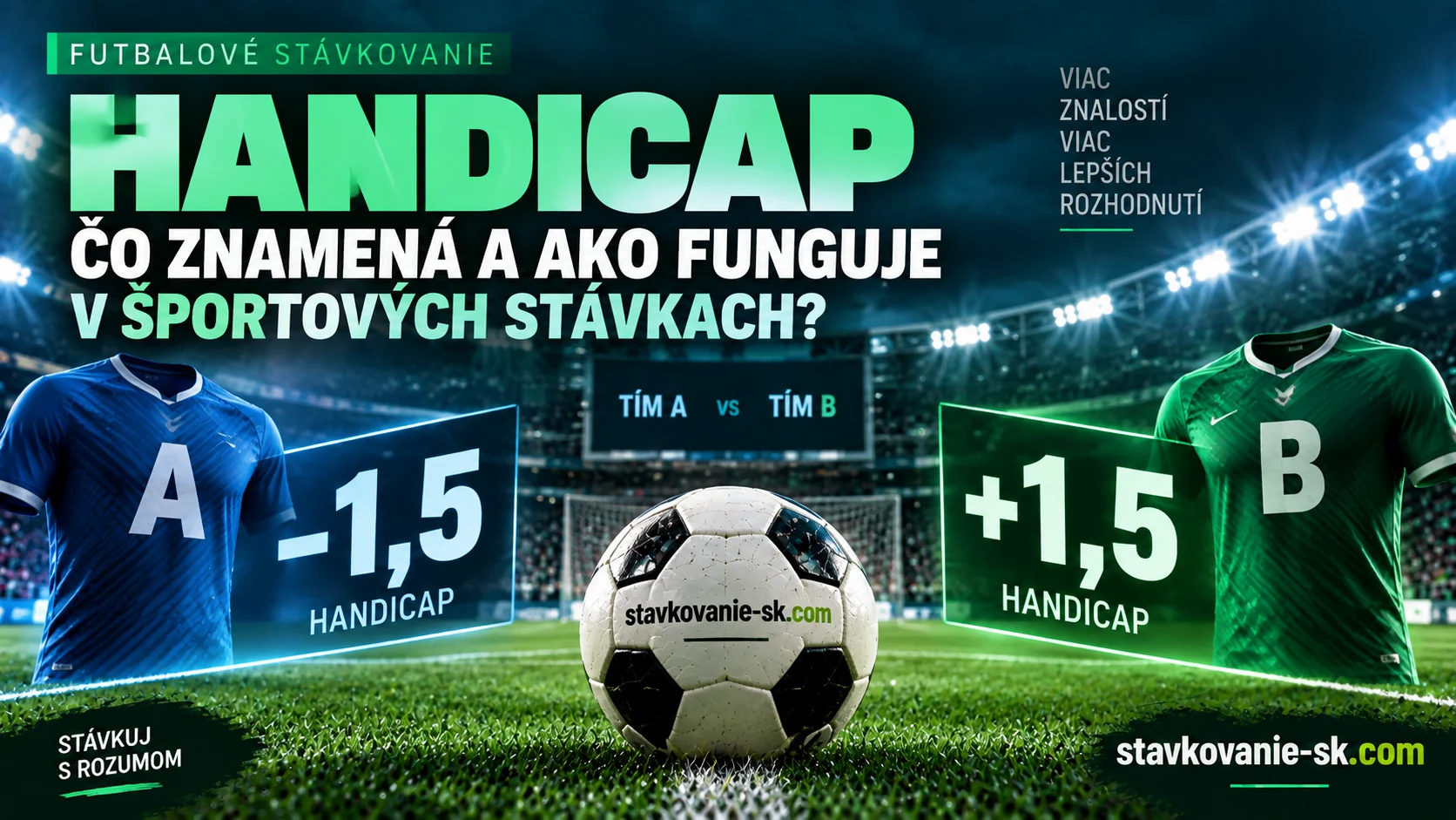 Handicap v športových stávkach – vysvetlenie handicapu -1,5 a +1,5
